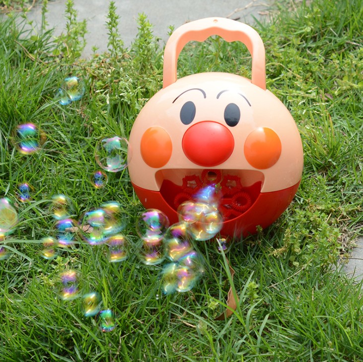 Hot-selling Bread Man portable electric bubble machine, fully automatic music Internet celebrity bubble machine