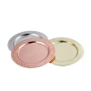 Factory wholesale circular craft plates, electroplated fruit plates, barbecue plates, display plates, and stainless steel round plates Specification image