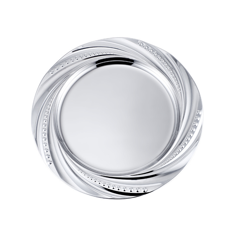 Stainless steel multi-purpose vegetable plate, 0.8mm thick, magnetic jade leaf soup plate, colored display plate, barbecue plate details Picture