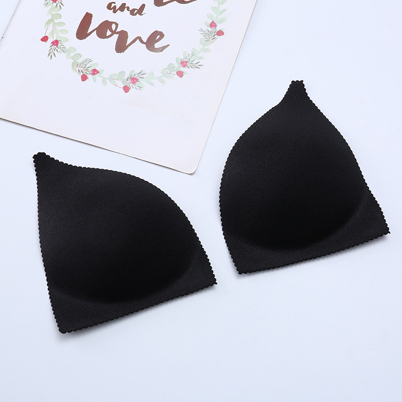 文胸聚拢胸海绵垫薄超声波连体胸垫插片运动内衣垫子加厚一片式女