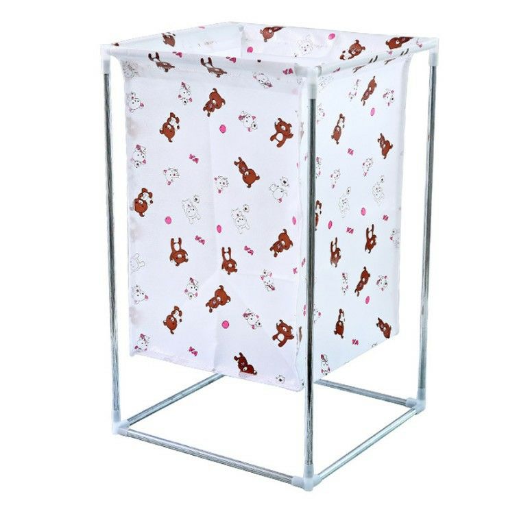 Multi-functional large-capacity laundry basket, home cartoon fabric laundry basket, clothes and toys sorting and storage basket Specification image