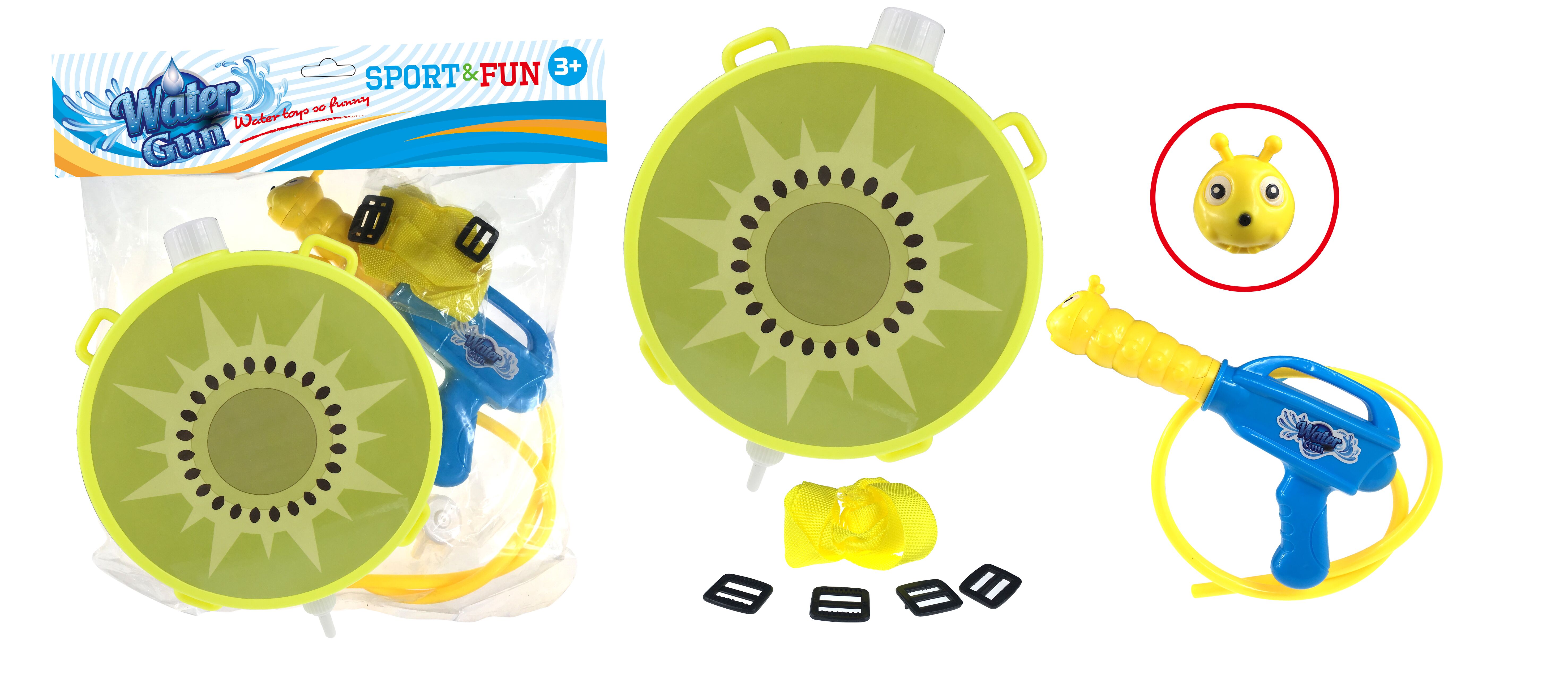 New children's backpack toy: pull-out kiwi backpack water gun full figure