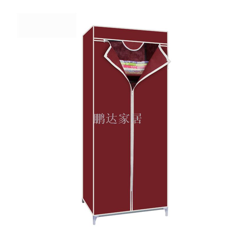 Children's wardrobe, simple Korean-style wardrobe, overall combination storage, small wardrobe manufacturer wholesale, non-woven fabric wardrobe customization Specification image