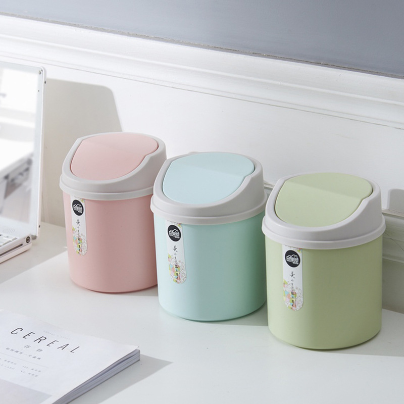 创意桌面垃圾桶迷你按压式小号垃圾筒家用桌上收纳桶