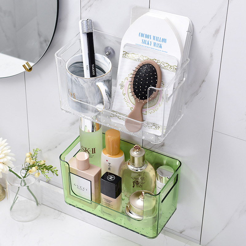 Cosmetics storage box, transparent acrylic rotating shelf, desktop skin care products, dressing table, storage, lipstick organization Specification image