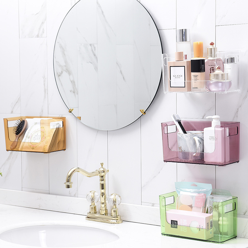 Cosmetics storage box, transparent acrylic rotating shelf, desktop skin care products, dressing table, storage, lipstick organization Application Scenario