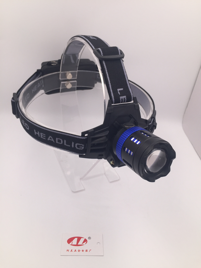 Rotary focus headlight T6 bulb Outdoor lighting headlight Camping headlight Working headlight
