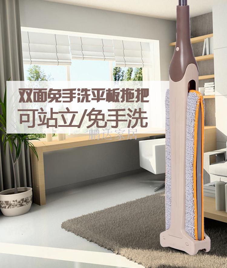 免手洗双面平板拖把懒人家用木地板旋转地拖拖把免洗拖布拖地神器