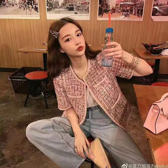 牛仔白底实物图