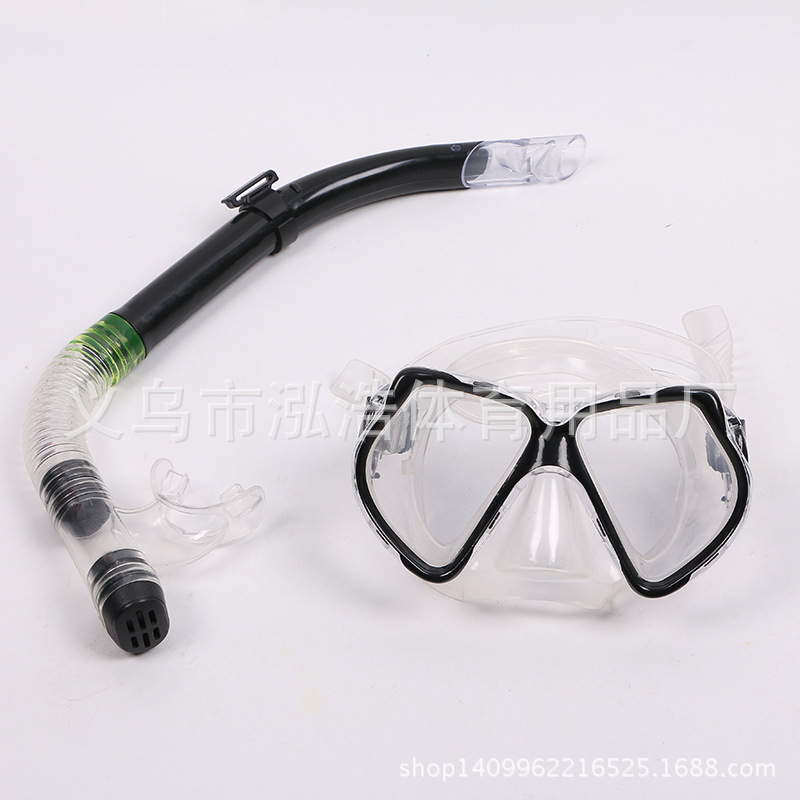 Factory direct sales of boxed diving masks, semi-dry breathing tube sets, high-end silicone diving goggles and snorkeling sets details Picture