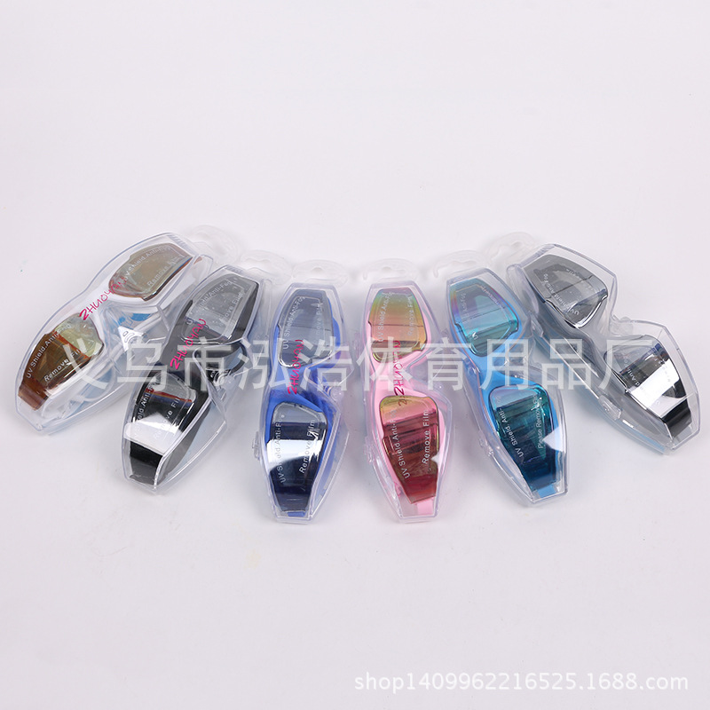 New waterproof and anti-fog swimming goggles, comfortable silicone swimming goggles with waterproof earplugs, available in multiple colors