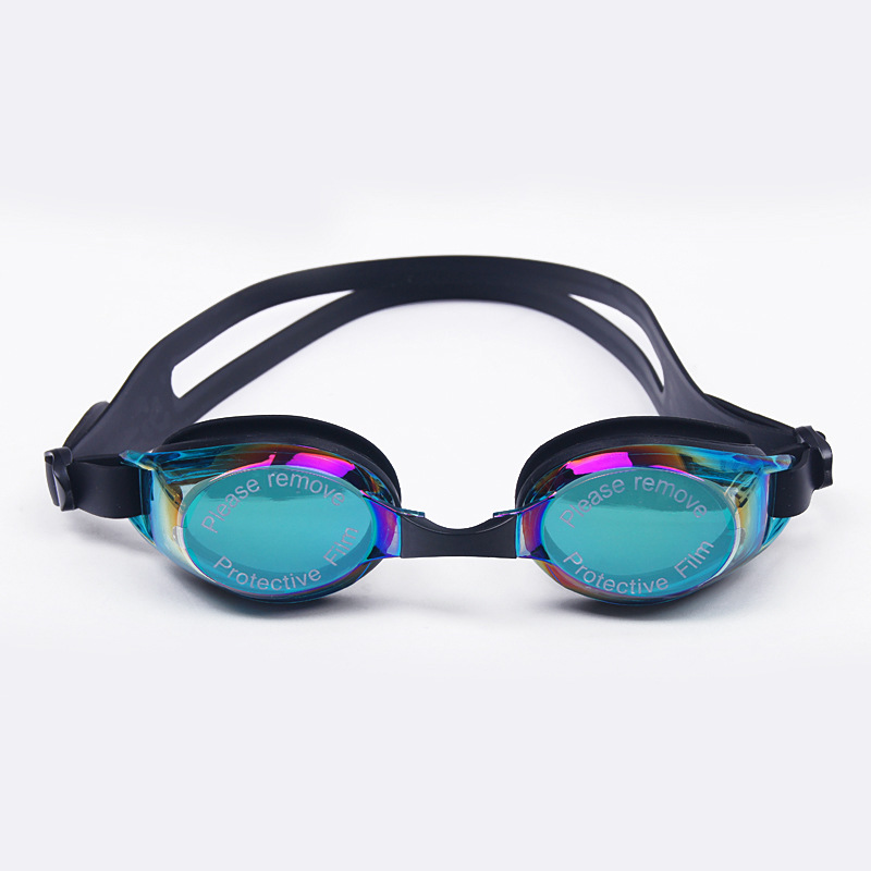 Factory direct sales of adult silicone swimming goggles, swimming waterproof glasses, electroplated seven-color swimming goggles supply and wholesale