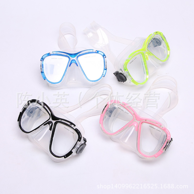 Wholesale of high-end silicone diving goggles, game diving masks, tempered glass diving goggles and diving masks