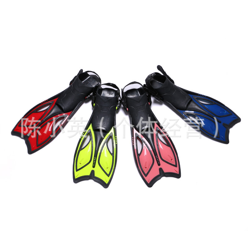 Factory direct sales of colored diving flippers, high-quality silicone flippers, and wholesale of diving equipment flippers