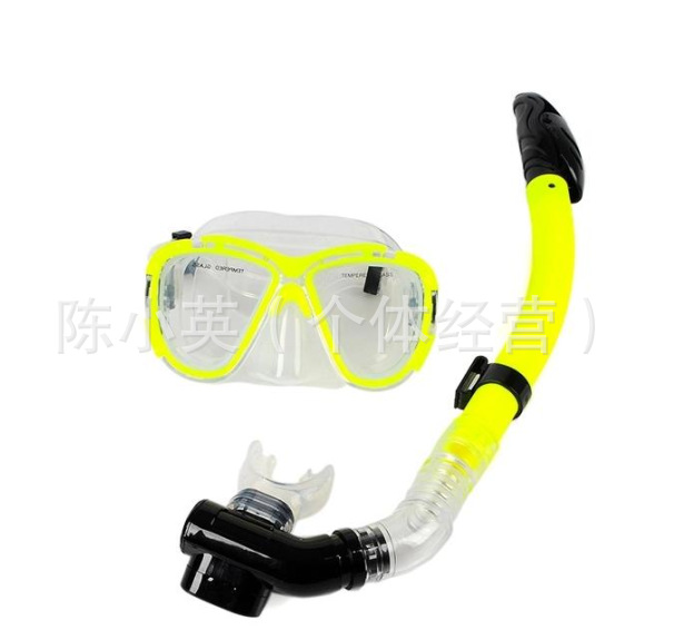 Silicone adult diving goggles, full dry breathing tube sets, snorkeling equipment, diving supplies details Picture