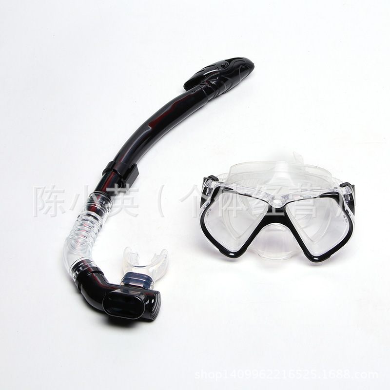 Silicone diving set diving goggles speed full dry breathing tube set snorkeling two sets wholesale thumbnail