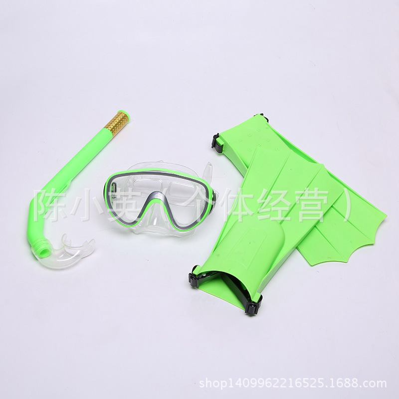 Hot-selling "Three Treasures for Snorkeling" - eco-friendly pvc diving goggles, snorkeling tubes, and flippers - three-piece snorkeling and diving kit Specification image