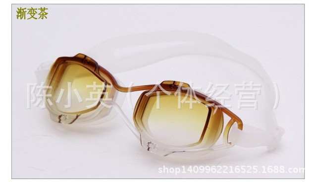 Wholesale supply of genuine men's and women's swimming goggles, large-frame comfortable, waterproof and anti-fog swimming goggles details Picture