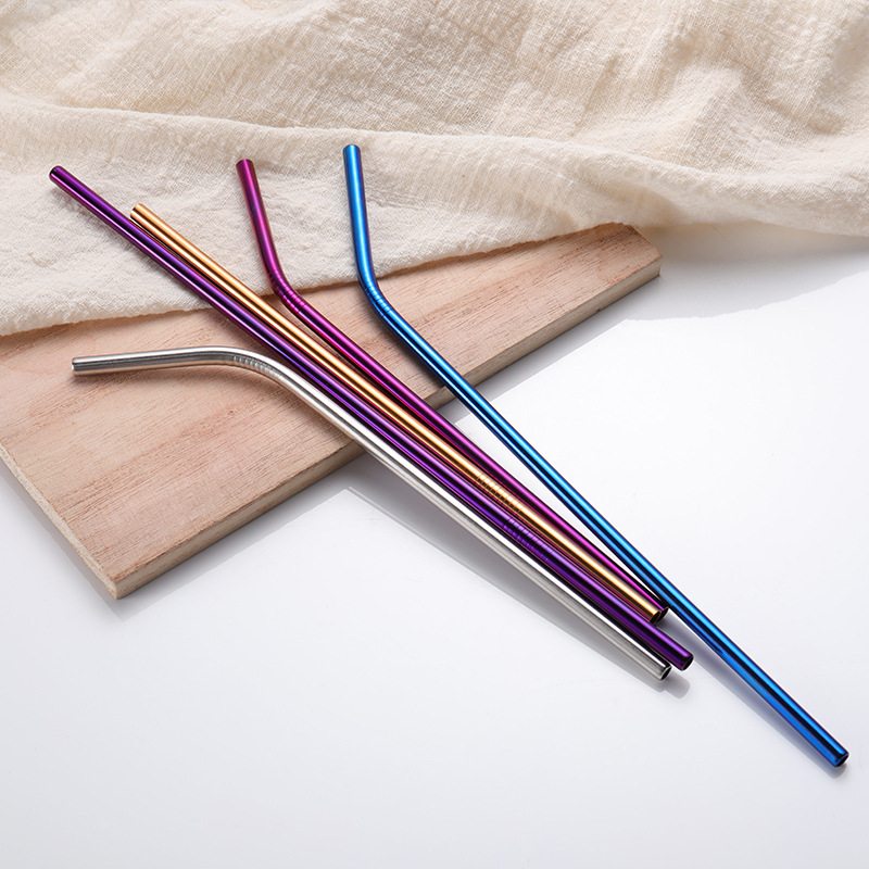 304 stainless steel straws, colored metal beverage, milk tea and coffee straws, customizable logo elbow straws, straight straws, straw sets, eco-friendly straws, 304 non-magnetic stainless steel Application Scenario