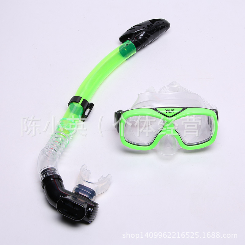 Factory direct sales of high-end pvc diving goggles for children, swimming and snorkeling two-piece sets, and diving equipment Specification image