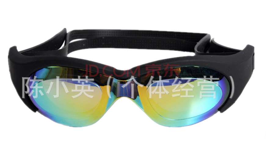 New electronic spray high-definition waterproof and anti-fog swimming goggles for men and women, large-frame electroplated swimming goggles, swimming equipment