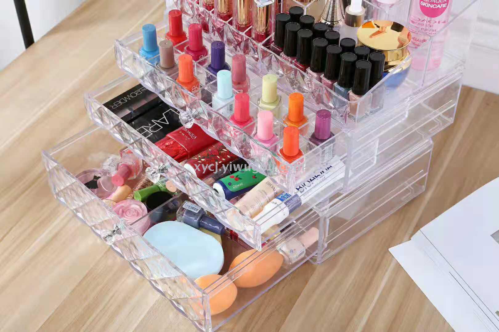 New large-sized cosmetic storage box display stand details Picture
