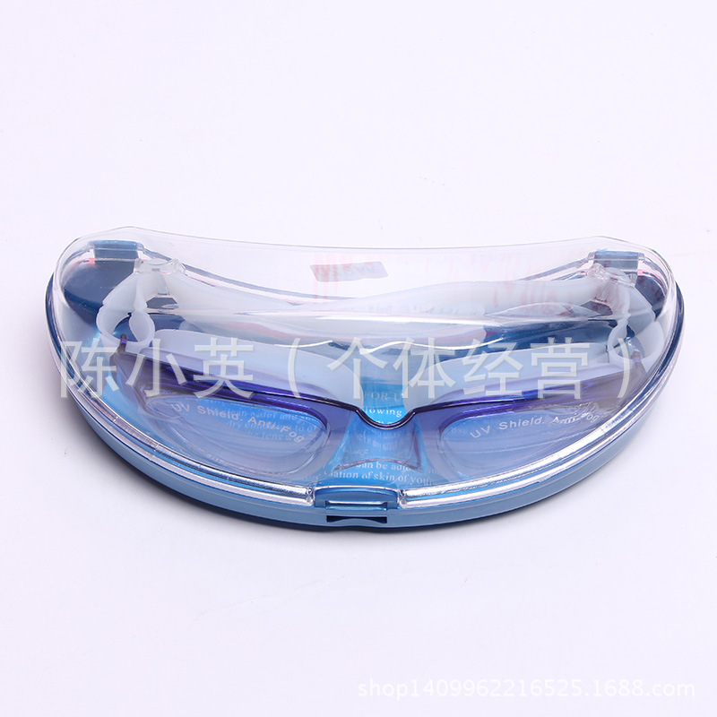 Factory direct sales of anti-fog swimming goggles, adult waterproof and UV-resistant game goggles, high-quality silicone swimming goggles details Picture