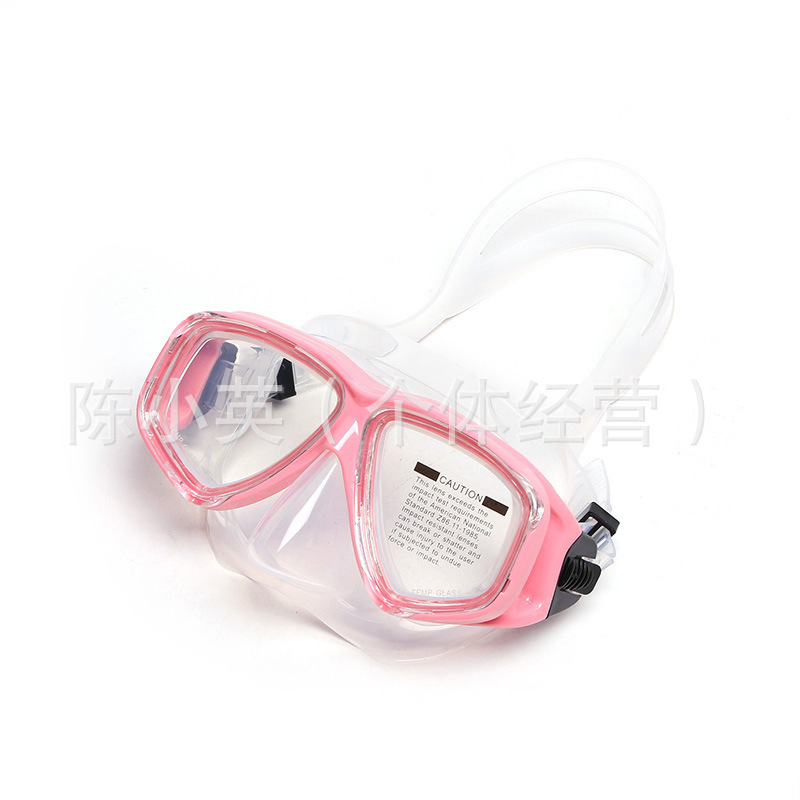 Thorough factory direct sale tempered glass diving goggles, shallow swimming glasses, large frame, wide field of view, adult style Application Scenario