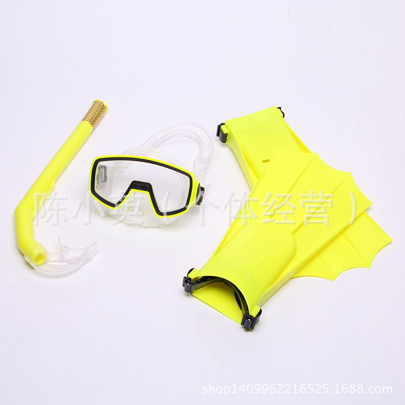 Hot-selling "Three Treasures for Snorkeling" - eco-friendly pvc diving goggles, snorkeling tubes, and flippers - three-piece snorkeling and diving kit