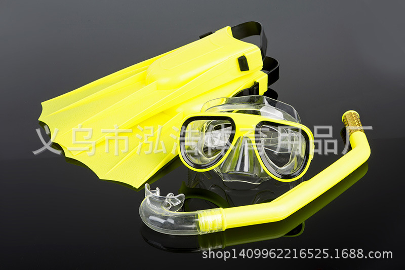 Factory direct sales game snorkeling Triple Treasure Ultra-fast Full Dry breathing tube mask Set Diving set details Picture