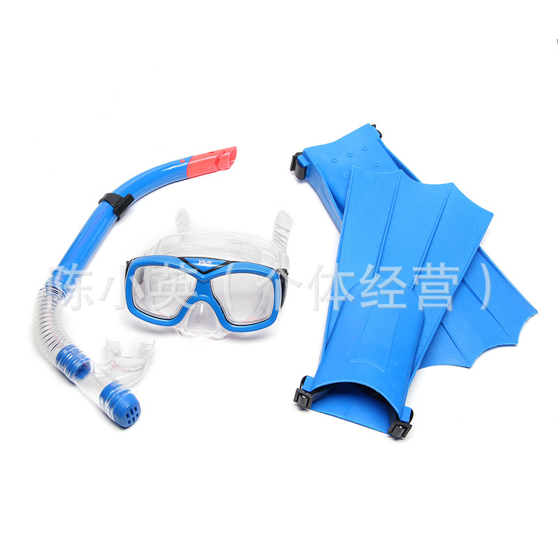 Factory direct sales of snorkeling three-treasure sets, diving goggles, snorkeling tubes, flippers, snorkeling equipment wholesale details Picture