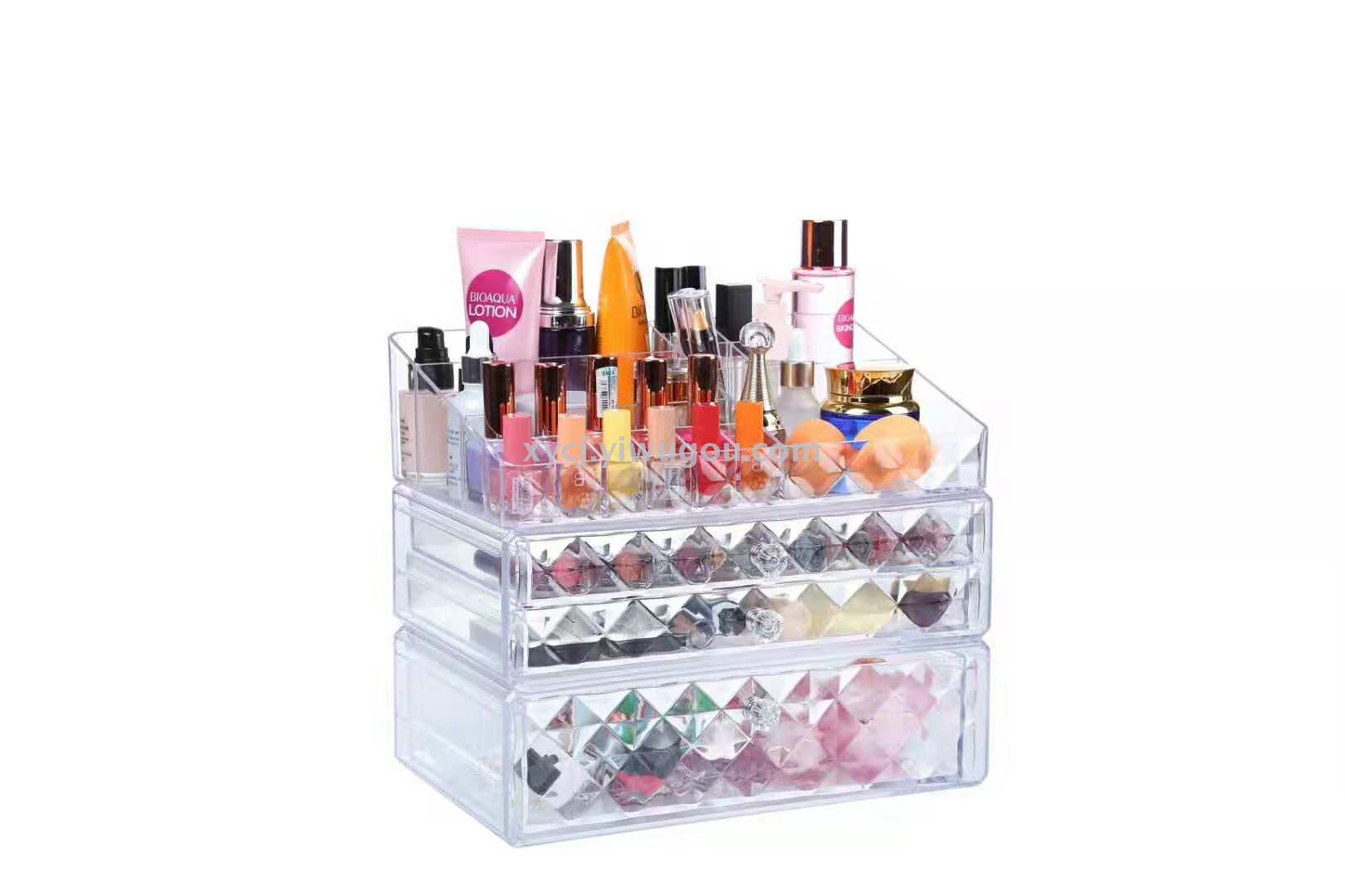 New large-sized cosmetic storage box display stand Item Picture