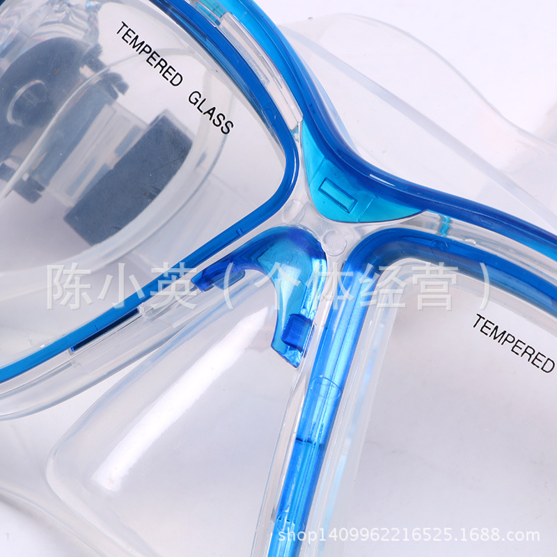 Wholesale of high-end silicone diving goggles, game diving masks, tempered glass diving goggles and diving masks Specification image