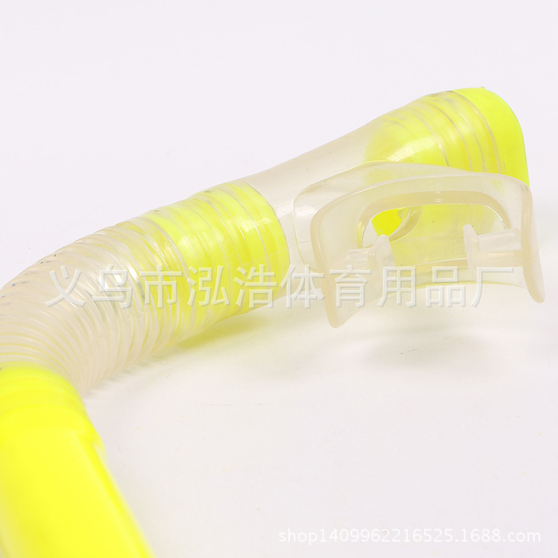 Wholesale of high-end silicone fully-fitted yellow diving goggles, outdoor snorkeling waterproof masks and breathing tubes Specification image