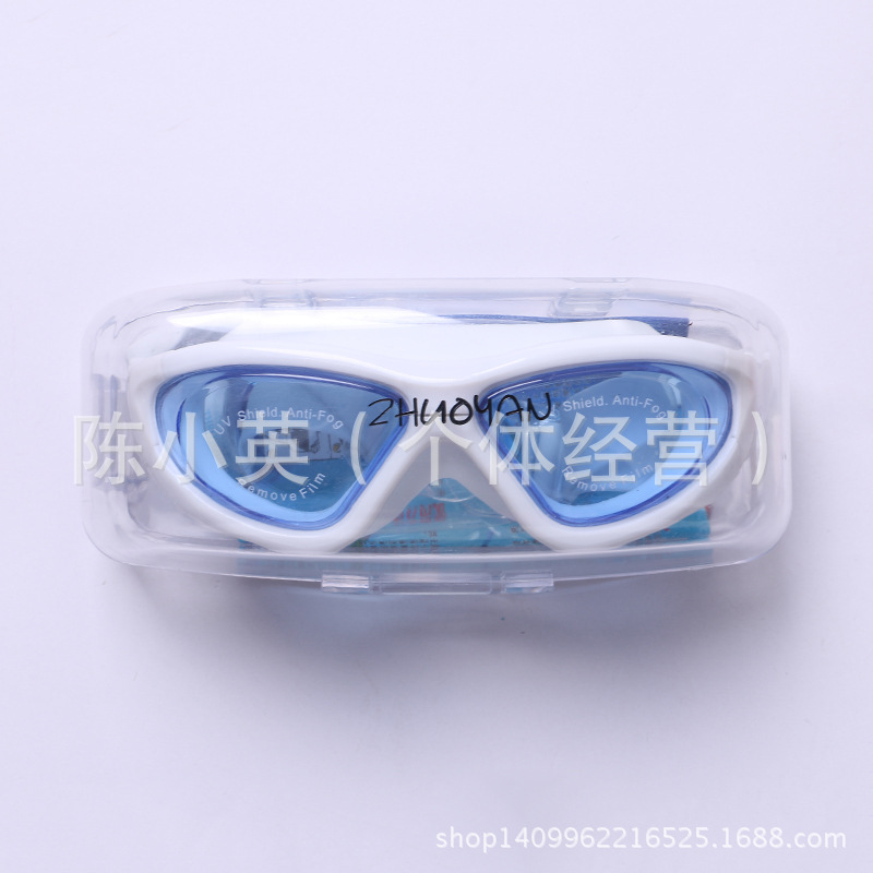 Factory direct sales of imported silicone anti-fog swimming goggles, swimming waterproof swimming goggles, multi-color swimming glasses wholesale Specification image