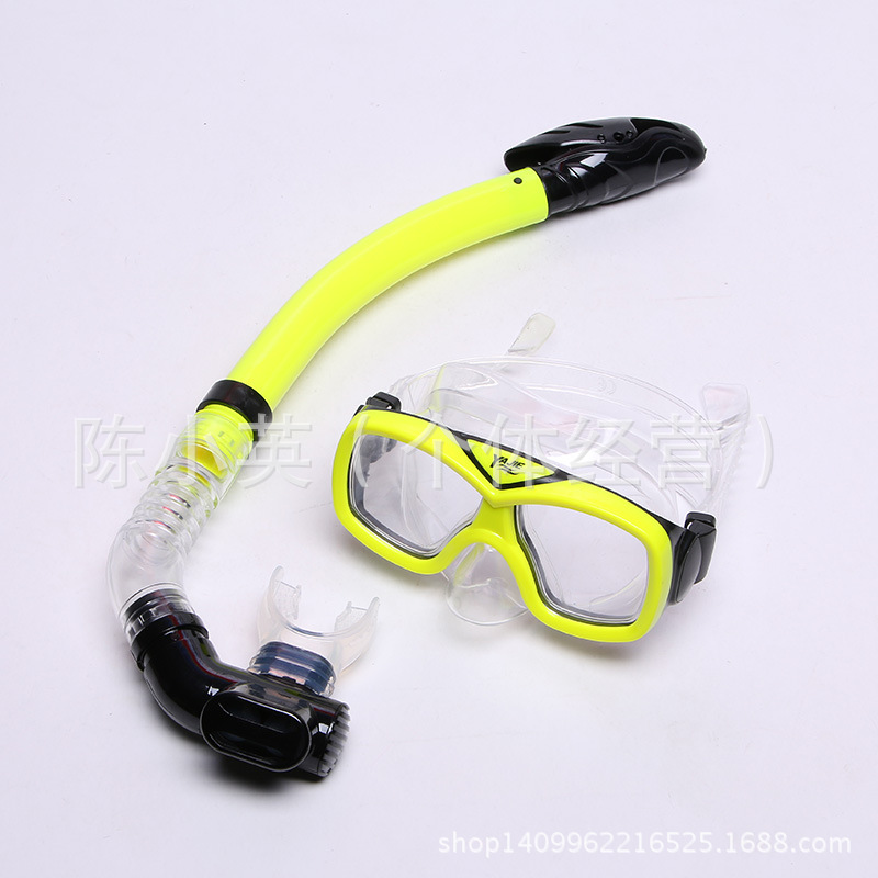 Factory direct sales of high-end pvc diving goggles for children, swimming and snorkeling two-piece sets, and diving equipment