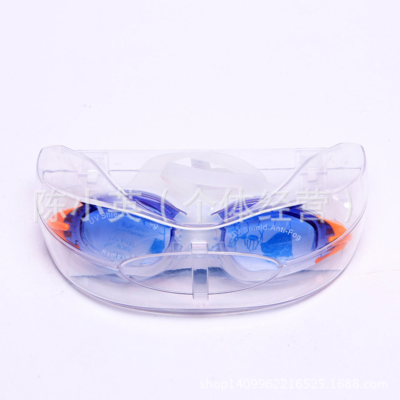 Factory direct sales of adult anti-fog swimming goggles, high-end electroplated wear-resistant swimming goggles, silicone swimming glasses wholesale details Picture