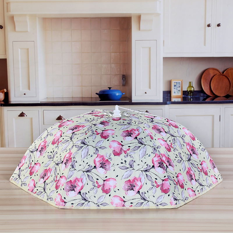Natural Insulated Food Cover Large Round Foldable Dining Table Food Cover Food Insulation Cover Dust Cover Application Scenario