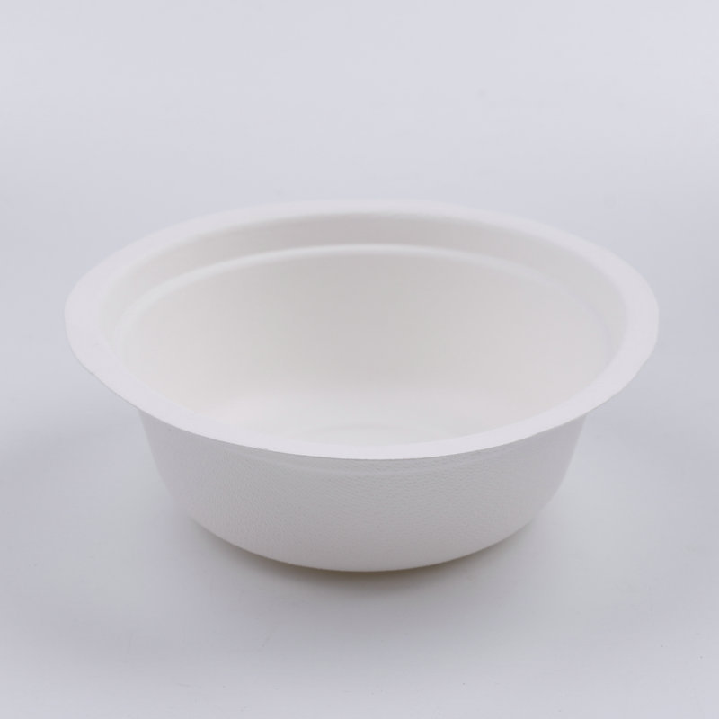 Disposable Pulp Bowl 250/350/500/680Ml Hotel Home Fast Food Bowl Packaging Bowl Wholesale Manufacturers details Picture