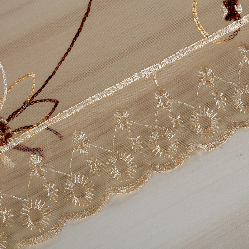 Natural Home New Food Cover Vegetable Cover Dust Cover Embroidery Mesh Cloth Wire Table Cover Wholesale Application Scenario
