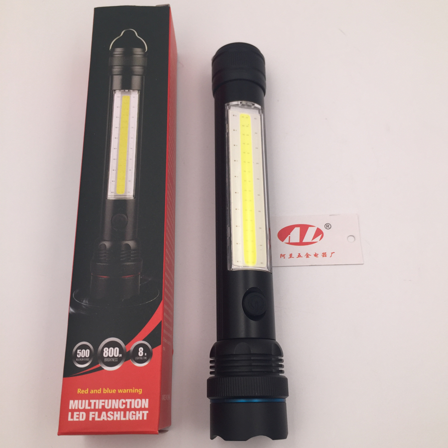 3AA flashlight Multi-function flashlight with magnet bottom working flashlight Outdoor flashlight