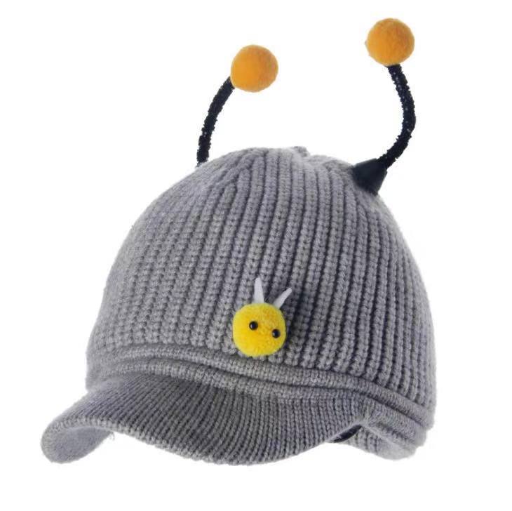 Шеррива, вязаная шапочка, узор из пчел, ушки, ушки Item Picture