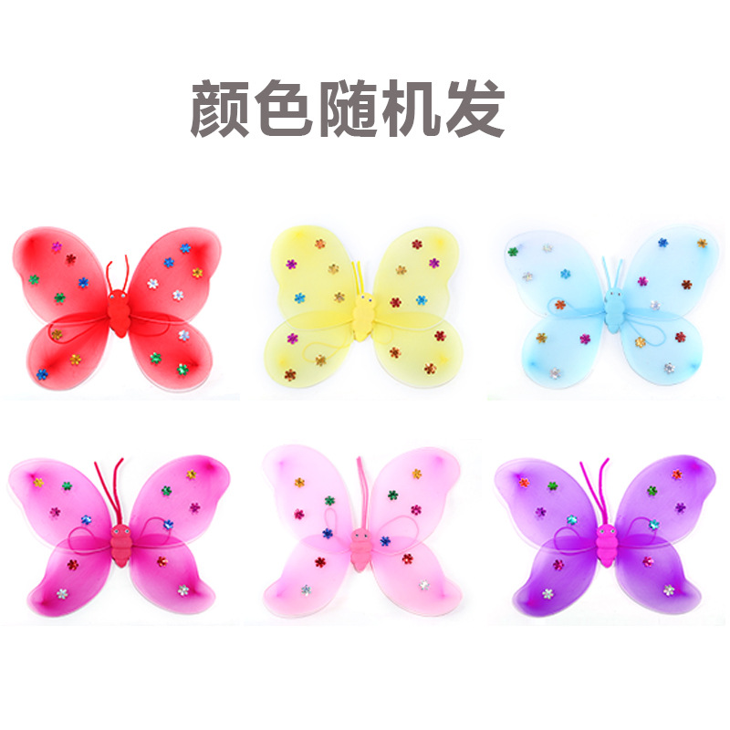 New night market luminous toys, new children's toys, street stall goods, luminous butterfly wings, luminous toys Specification drawing