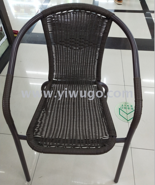 Rattan chair outdoor lounge chair rattan chair outdoor balcony chair outside coffee shop chair