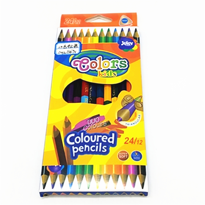 阳光百货 24色彩色铅笔学生用油性彩色手绘美术画笔素描涂色笔