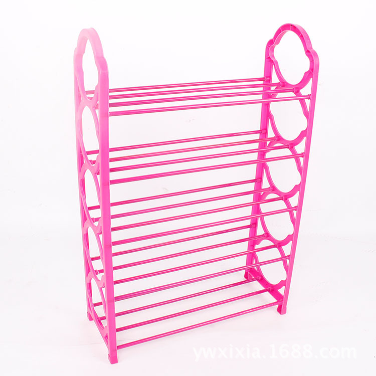 置物架四层鞋架金属管大容量鞋子收纳架居家实用鞋架10元货源批发