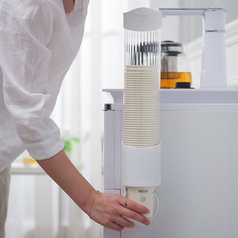 Automatic cup holder, wall-mounted water dispenser, cup drop device, paper cup, plastic cup holder Specification image