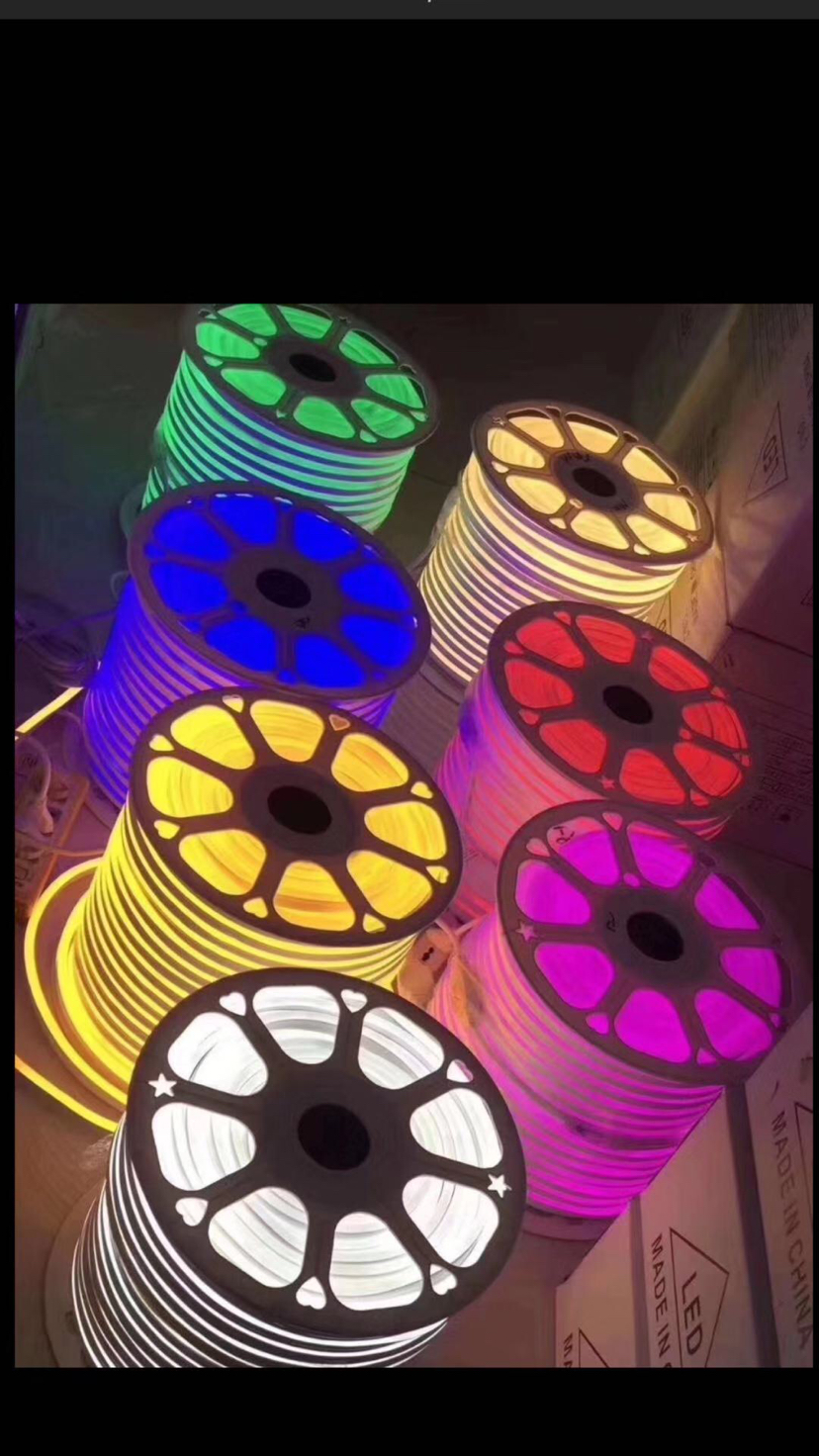 ins霓虹灯带220V户外防水柔性软灯带高亮12V广告招牌酒