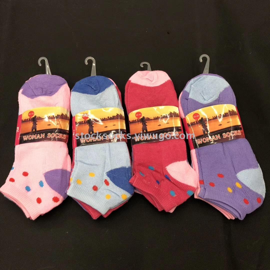Street stall three-point full brushed women's boat socks, floor socks, basketball socks, sports socks, casual socks, export socks Application Scenario
