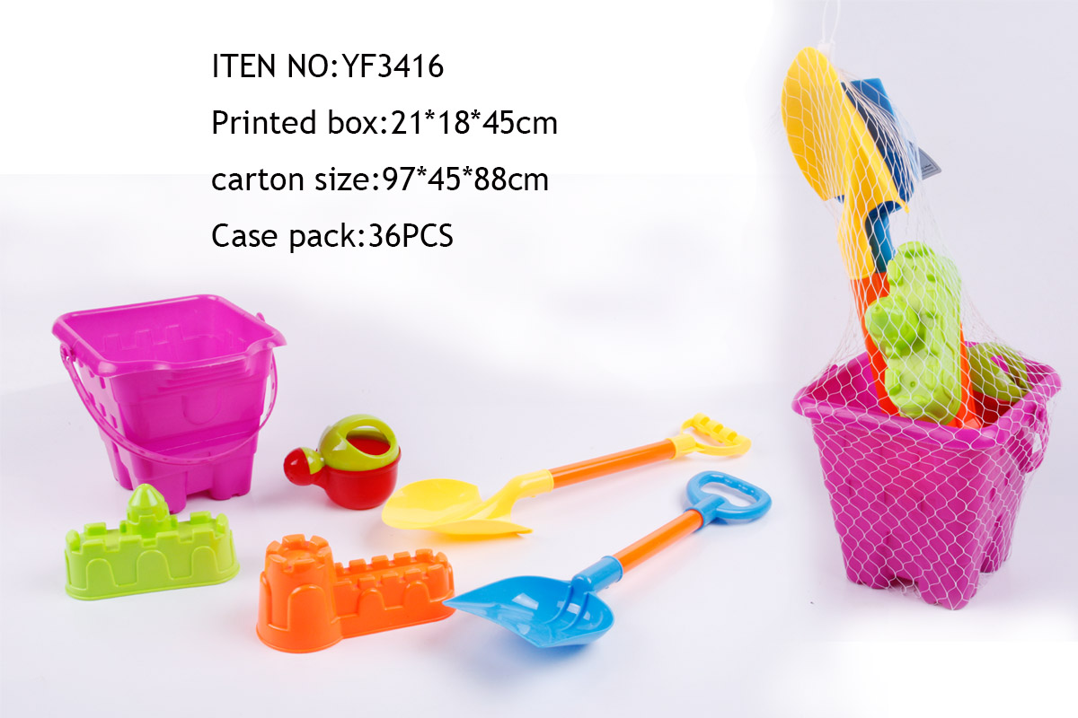 Factory direct sales of 6-piece beach toy sets full figure